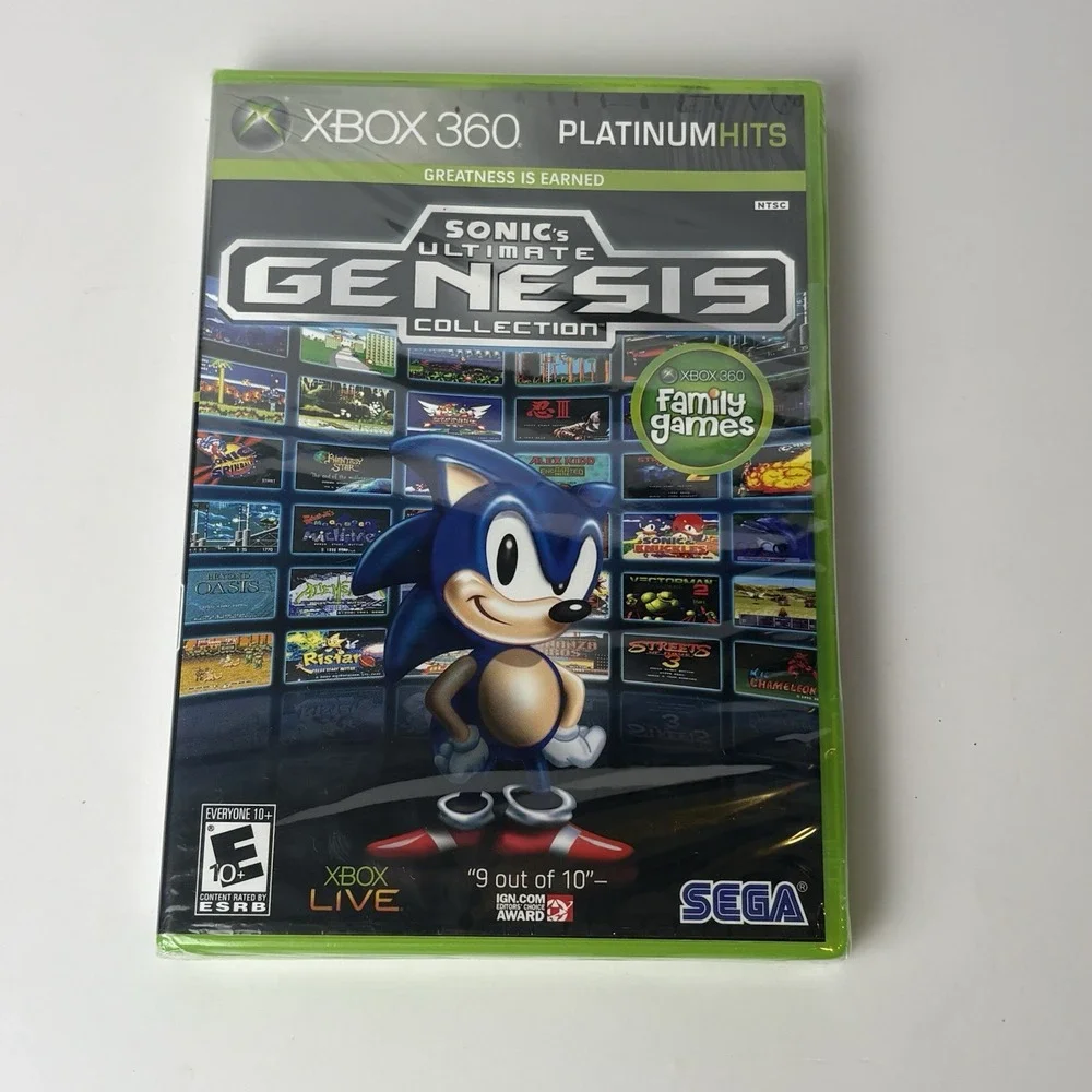 Sonic's Ultimate Genesis Collection (Microsoft Xbox 360, 2009) New Factory Seal
